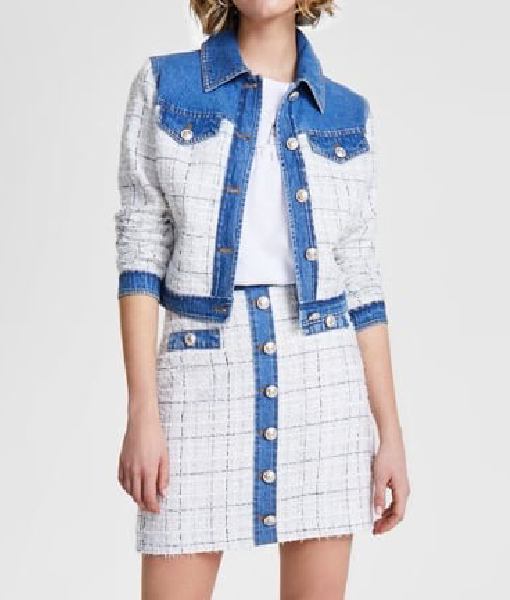 NCIS Tony and Ziva S01 Anne-Marie Waldeck Denim Tweed Jacket USA Jackets