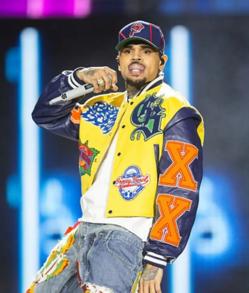 Chris Brown Breezy Bowl XX Tour Jacket USA Jackets
