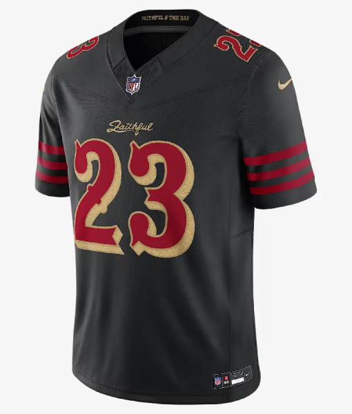 Christian McCaffrey San Francisco 49ers Rivalries Jersey USA Jackets