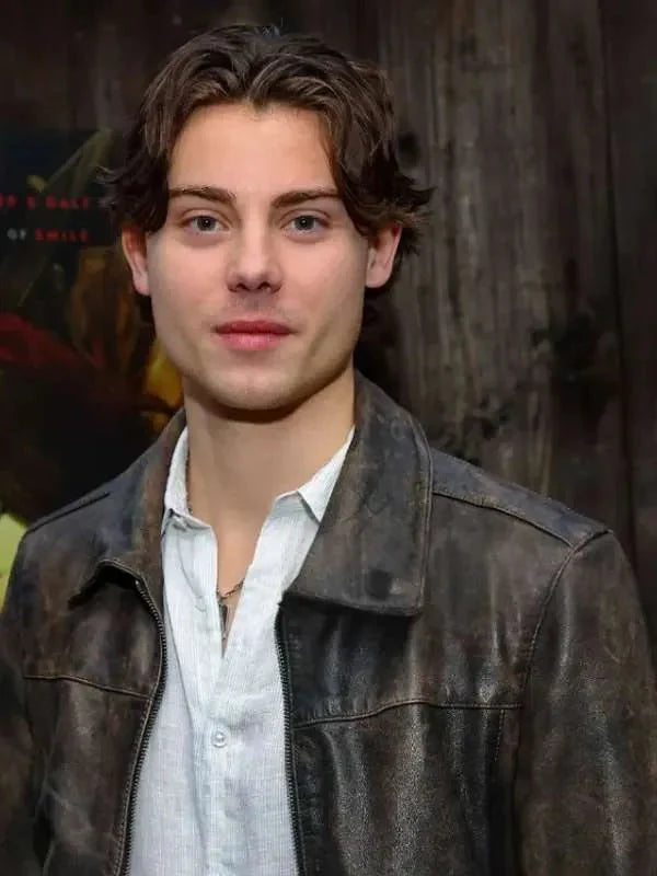 Clown in a Cornfield Carson MacCormac Brown Leather Jacket Thobes