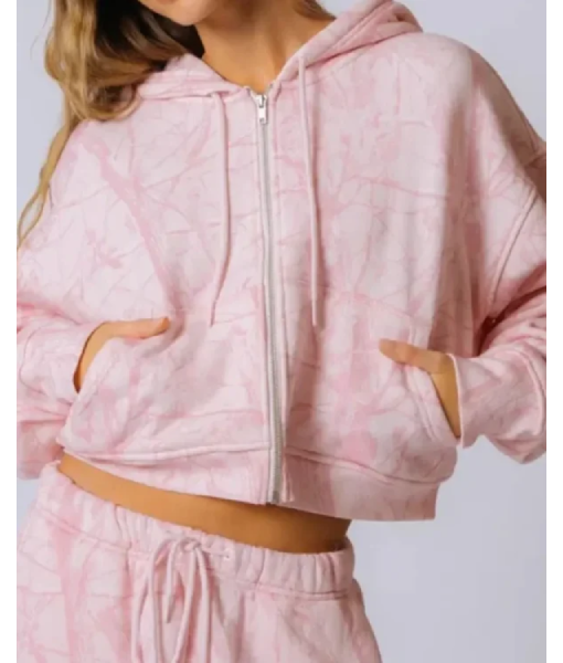 Dairy Boy Cropped Zip Bubblegum Hoodie USA Jackets