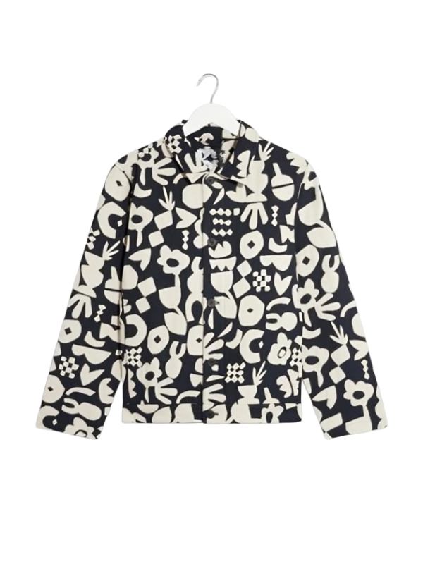 Dirty Laundry S05 Black & White Floral Print Jacket USA Jackets