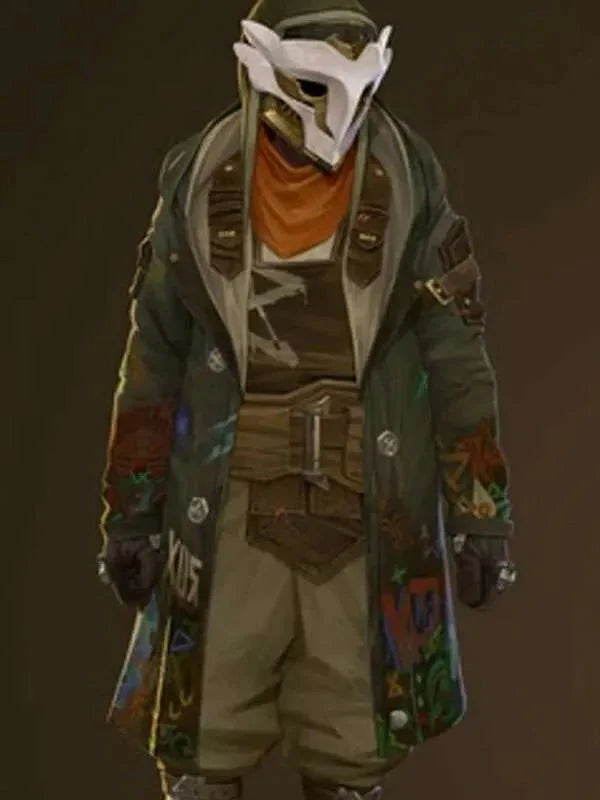 Ekko Arcane Green Hooded Jacket Thobes