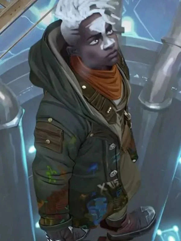Ekko Arcane Green Hooded Jacket Thobes