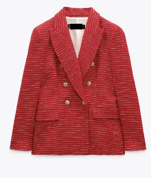 Good Morning America Mary Bruce Tweed Blazer USA Jackets
