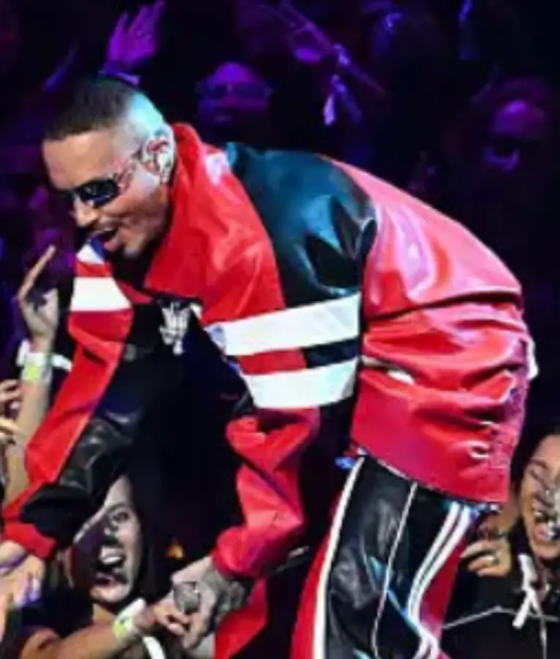 J Balvin 2025 MTV Video Music Awards Leather Jacket USA Jackets
