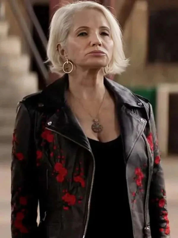 Janine Cody Animal Kingdom Black Leather Jacket Thobes