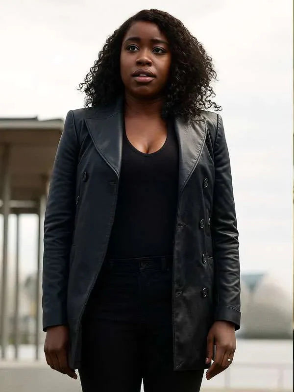 Kirby Howell-Baptiste The Sandman S02 Leather Coat USA Jackets