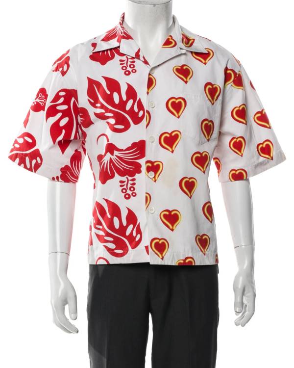 Love Island Games Joey Zauzig Heart Red & White Shirt USA Jackets