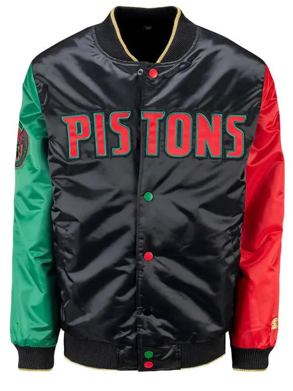 Men Detroit Pistons Varsity Jacket Thobes