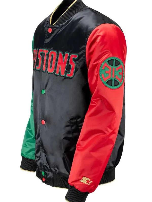 Men Detroit Pistons Varsity Jacket Thobes