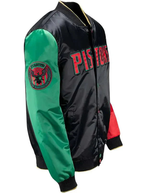 Men Detroit Pistons Varsity Jacket Thobes