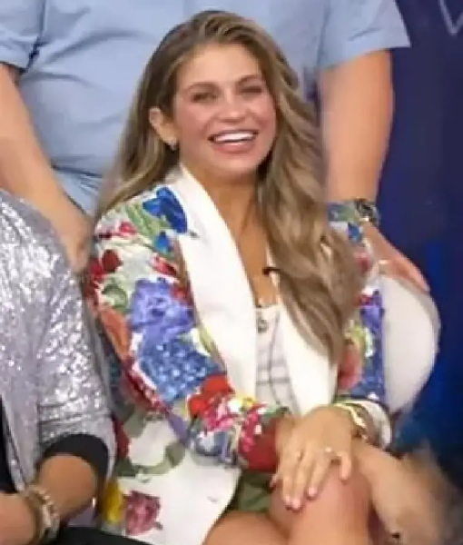 Good Morning America Danielle Fishel Floral Blazer USA Jackets