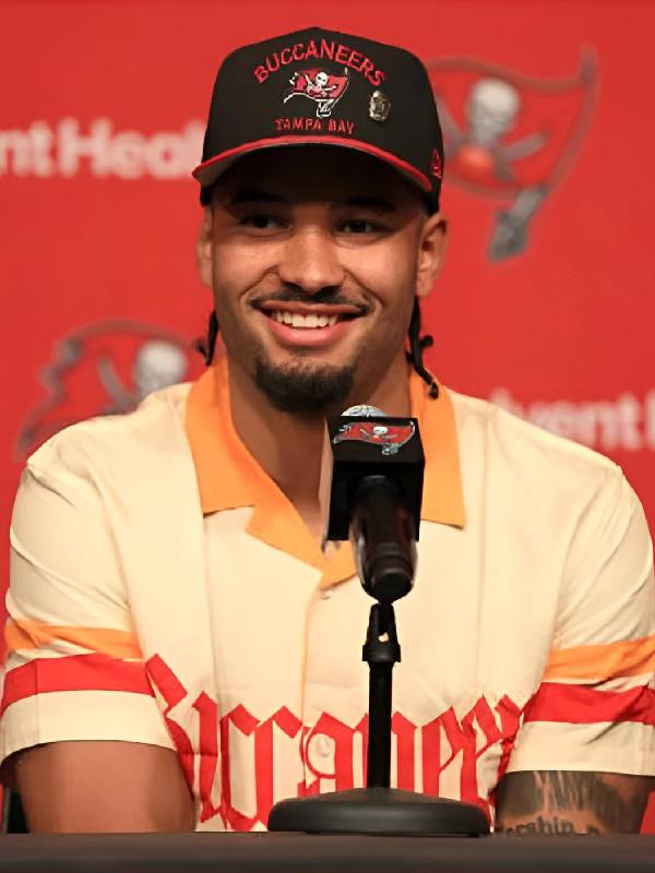 Tampa Bay Buccaneers Press Conference Emeka Egbuka Shirt USA Jackets