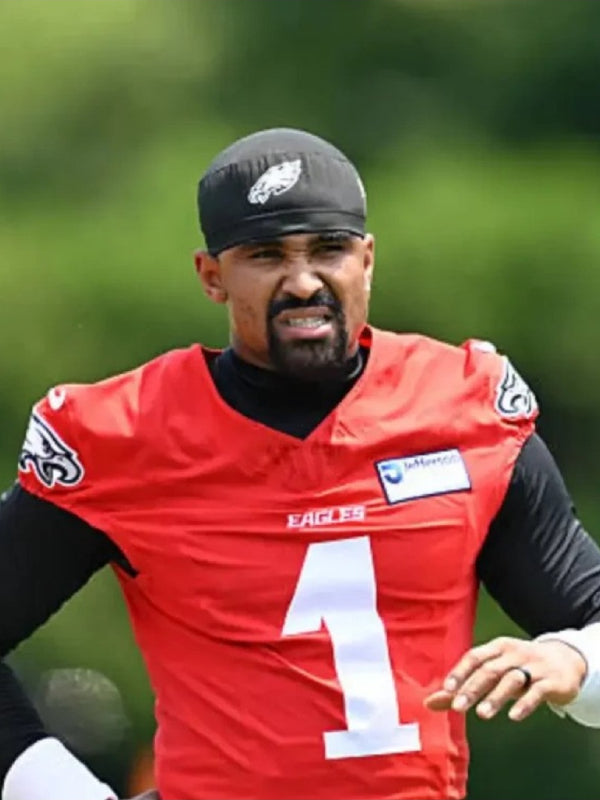 Jalen Hurts Philadelphia Eagles OTA Red Jersey Thobes