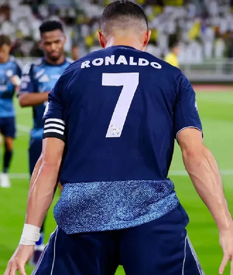 Cristiano Ronaldo Al-Nassr Fc Blue Jersey USA Jackets