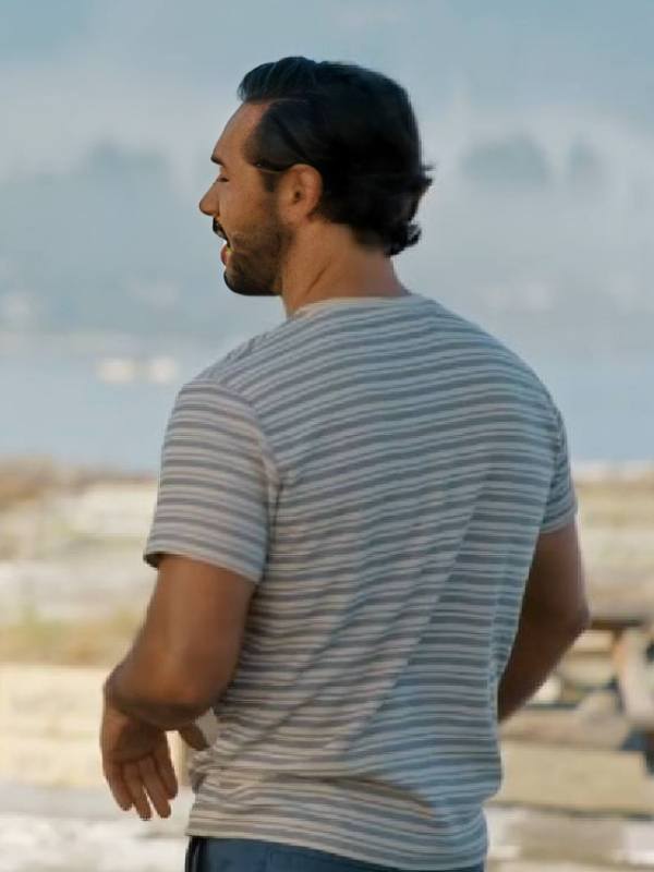 Catch of the Day 2025 Michael Rady Striped T-Shirt USA Jackets