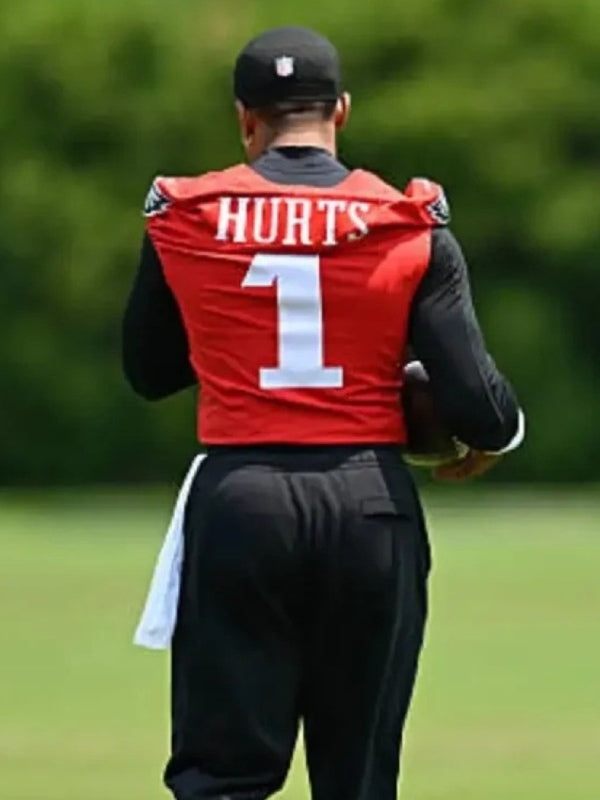 Jalen Hurts Philadelphia Eagles OTA Red Jersey Thobes