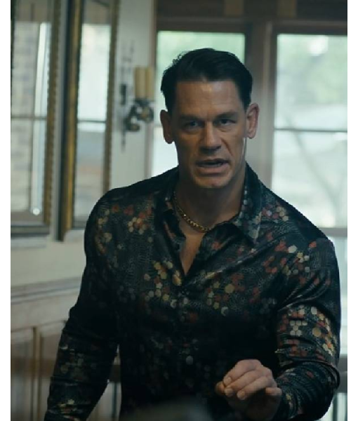 Peacemaker John Cena Green Floral Patterned Shirt USA Jackets