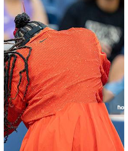 Naomi Osaka 2025 US Open Orange Jacket USA Jackets