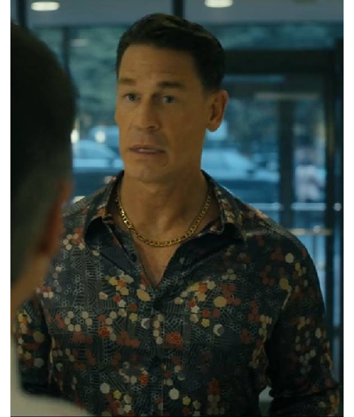Peacemaker John Cena Green Floral Patterned Shirt USA Jackets