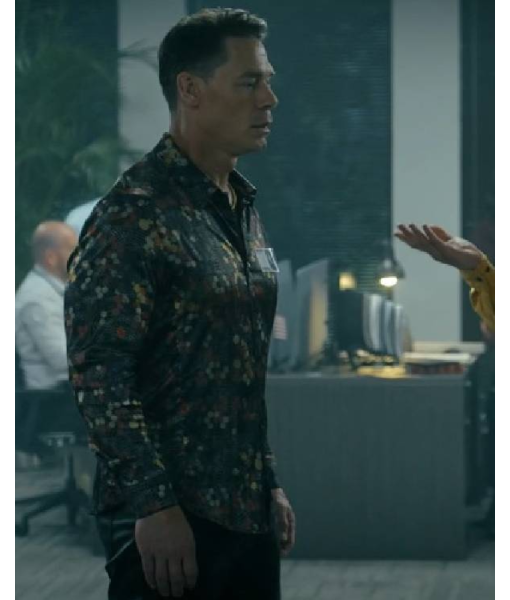 Peacemaker John Cena Green Floral Patterned Shirt USA Jackets