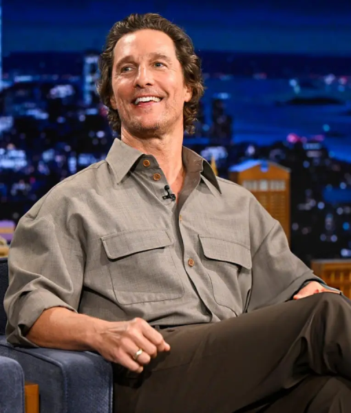 Matthew McConaughey The Tonight Show Starring Jimmy Fallon S12 Shirt USA Jackets