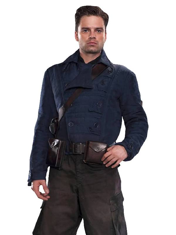 Bucky Barnes WW2 Blue Jacket USA Jackets