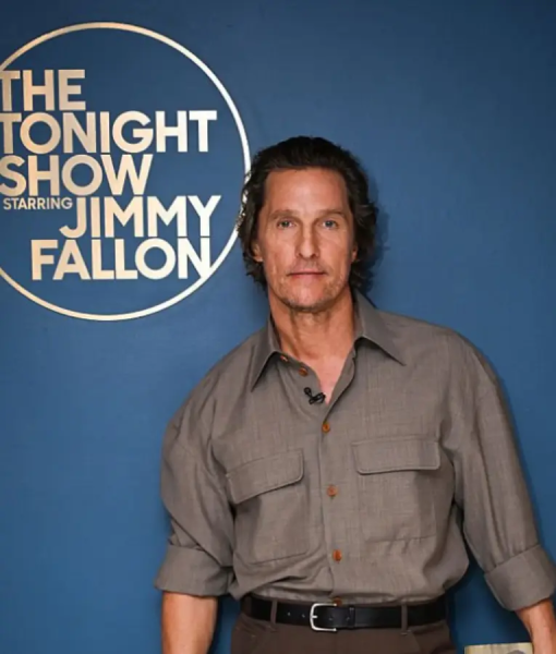 Matthew McConaughey The Tonight Show Starring Jimmy Fallon S12 Shirt USA Jackets