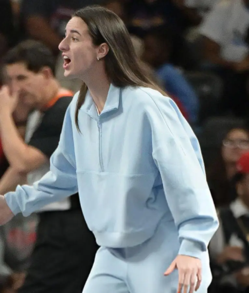 Caitlin Clark Indiana Fever v Atlanta Dream Blue Jacket USA Jackets