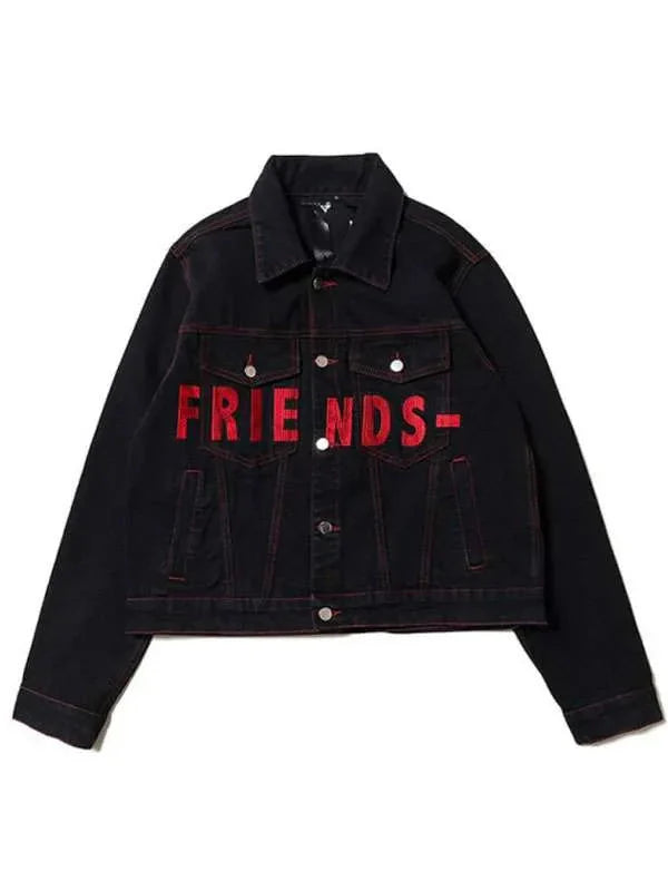 Friends Vlone Denim Jacket USA Jackets