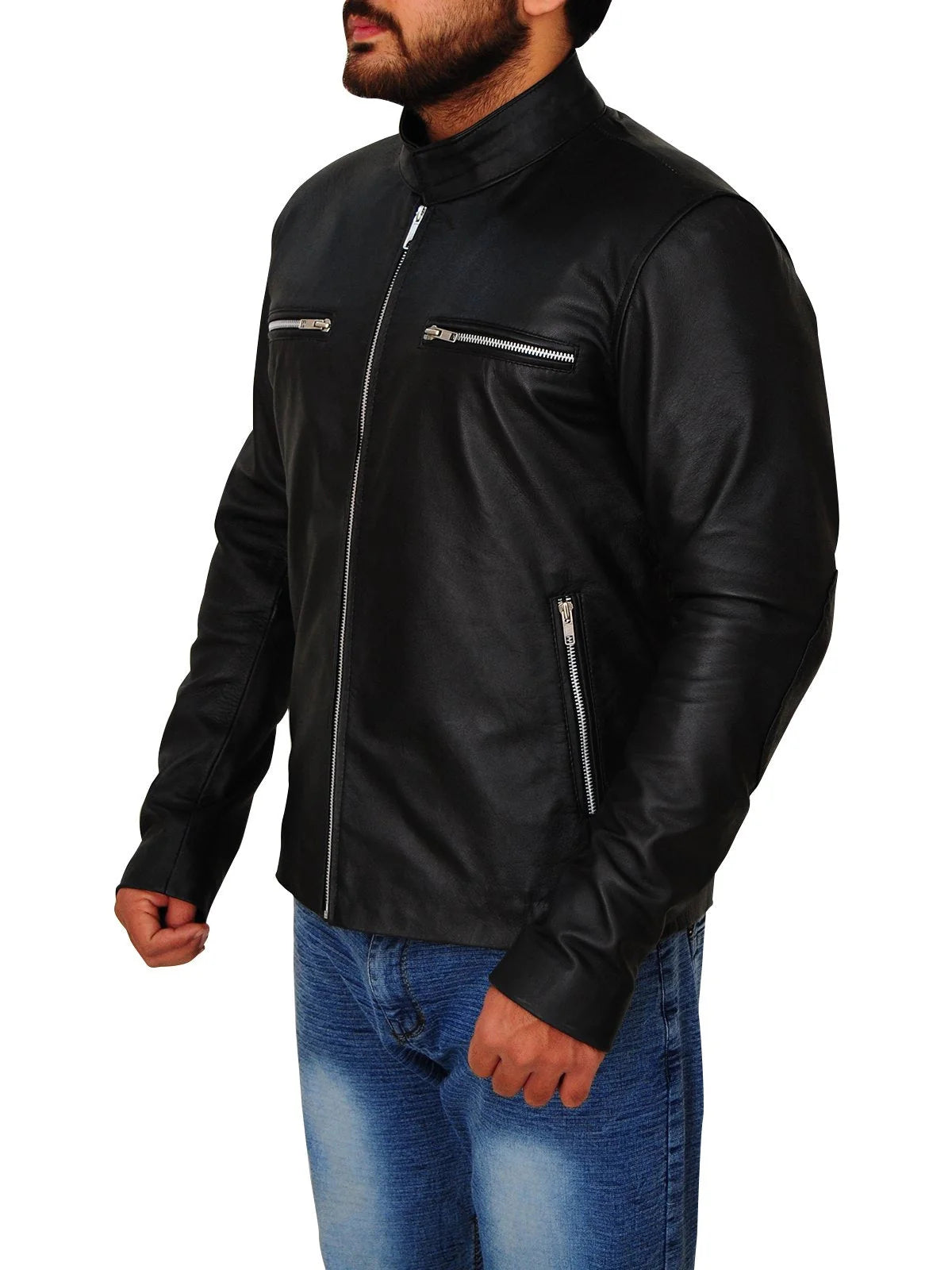 Damon Salvatore Vampire Diaries Leather Jacket USA Jackets