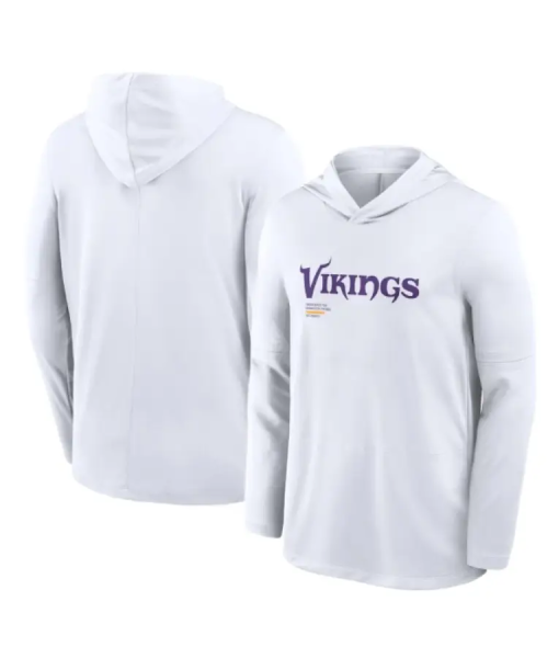 Kevin O’Connell Minnesota Vikings White Hoodie T-Shirt USA Jackets