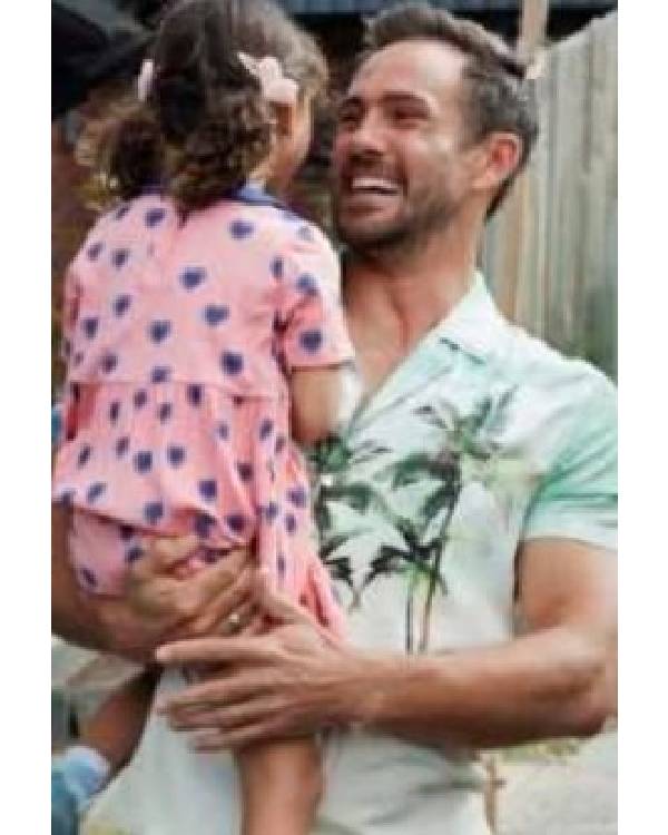 Neighbours Matt Evans Open Collar Shirt