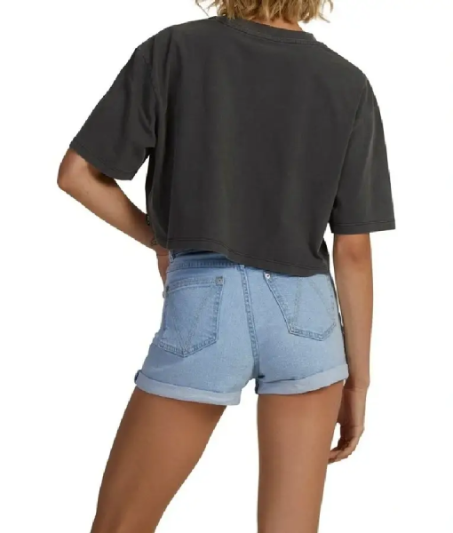 Playing Gracie Darling S01 Mina Grey Rvca Crop Tee USA Jackets