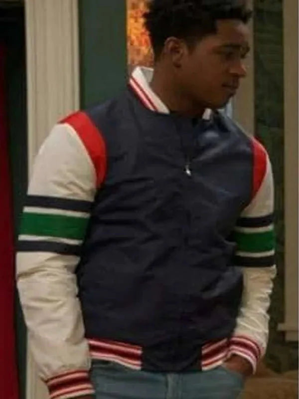 Issac Ryan Brown Ravens Home S06 Varsity Jacket USA Jackets