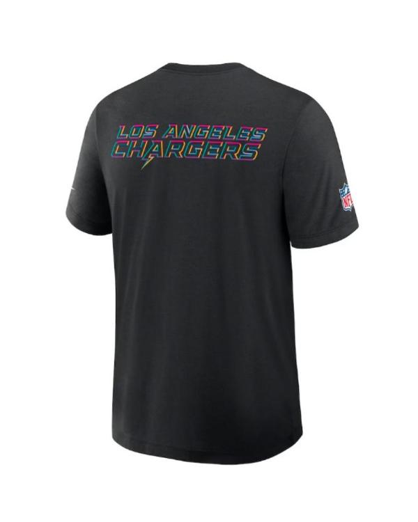 Los Angeles Chargers Black 2025 Crucial Catch Dri-Fit T-Shirt Thobes