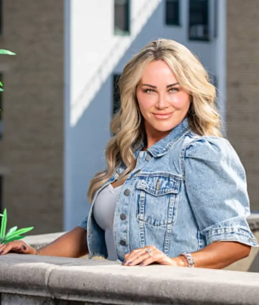 Julie Crawford NYFW 2025 Belle De Amour Fashion Show Denim Jacket USA Jackets