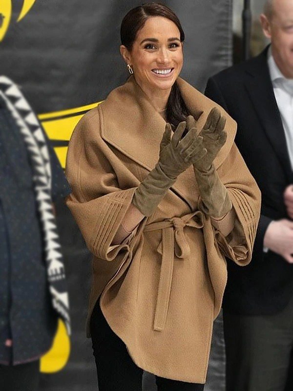Meghan Markle Sentaler Cape Coat USA Jackets