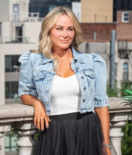 Julie Crawford NYFW 2025 Belle De Amour Fashion Show Denim Jacket USA Jackets