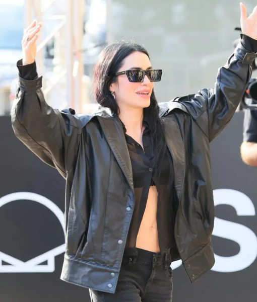 Lali Espósito 73rd San Sebastian International Film Festival Leather Jacket USA Jackets