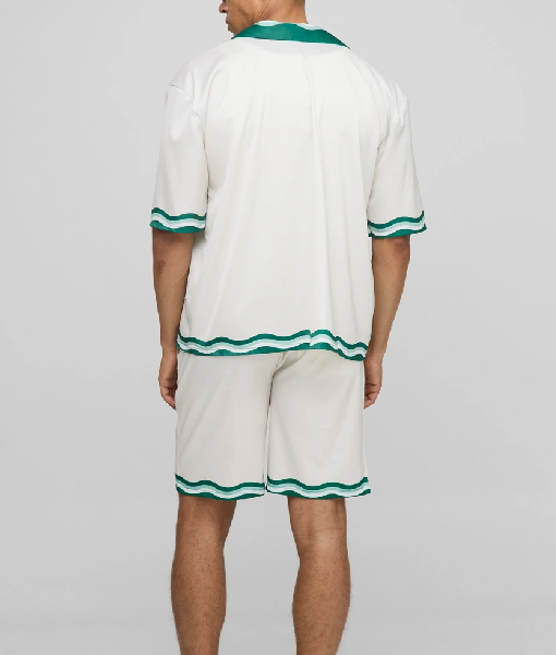 Love Island Games S02 Charlie Georgiou Green & White Shirt USA Jackets