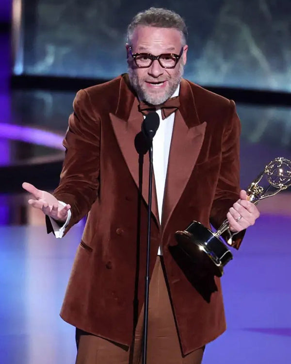 Seth Rogen 77th Primetime Emmy Awards Velvet Blazer USA Jackets