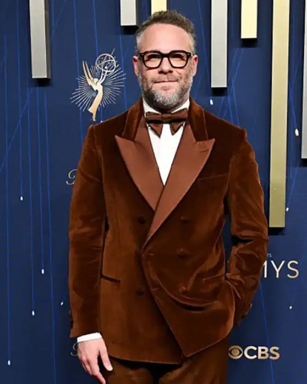 Seth Rogen 77th Primetime Emmy Awards Velvet Blazer USA Jackets
