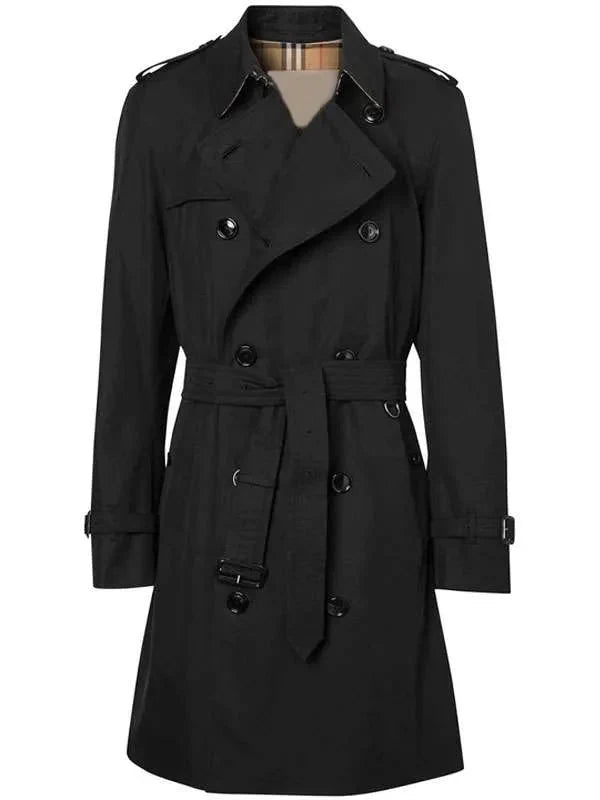 Freddie Fox The Sandman S02 Black Trench Coat USA Jackets
