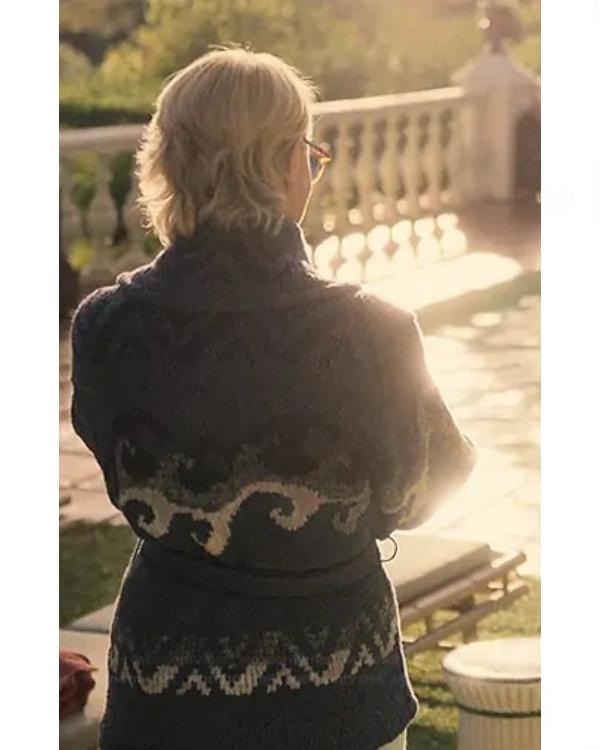 The Girlfriend S01 Robin Wright Blue Knit Cardigan USA Jackets