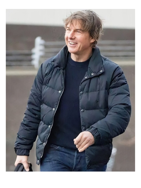 Tom Cruise Mission Impossible 8 Ethan Hunt Black Puffer Jacket USA Jackets