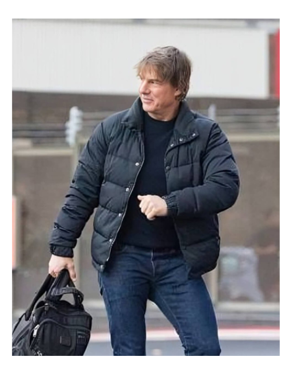 Tom Cruise Mission Impossible 8 Ethan Hunt Black Puffer Jacket USA Jackets