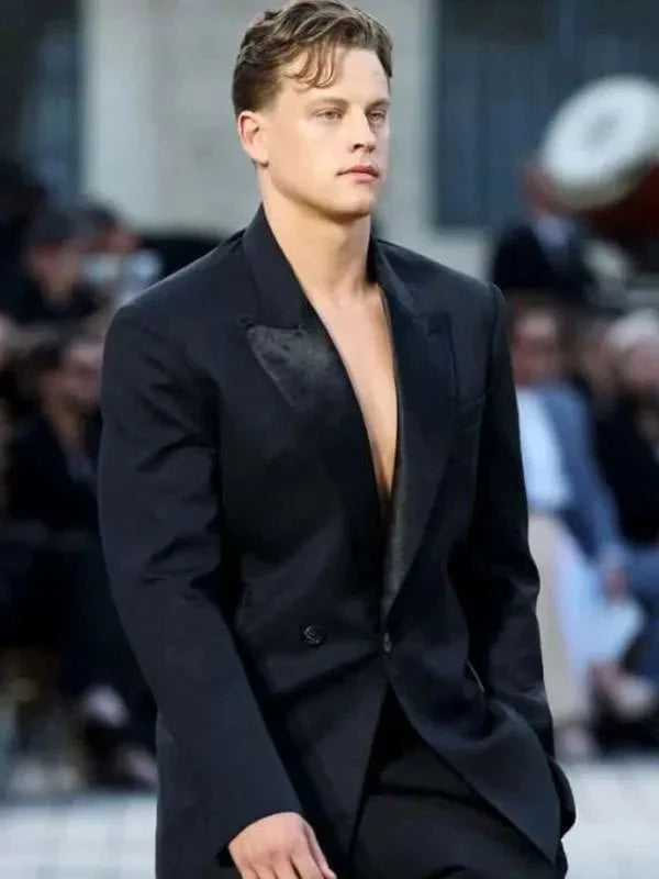 Joe Burrow Backless Black Suit USA Jackets