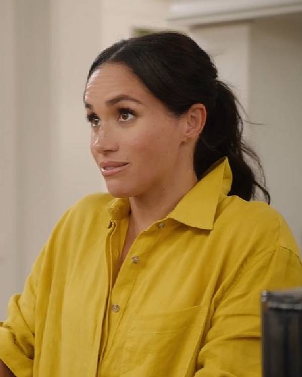 With Love, Meghan 2025 Meghan Markle Yellow Shirt Thobes